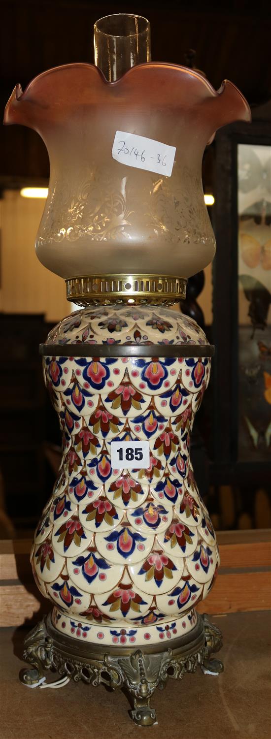 A Zsolnay lamp base